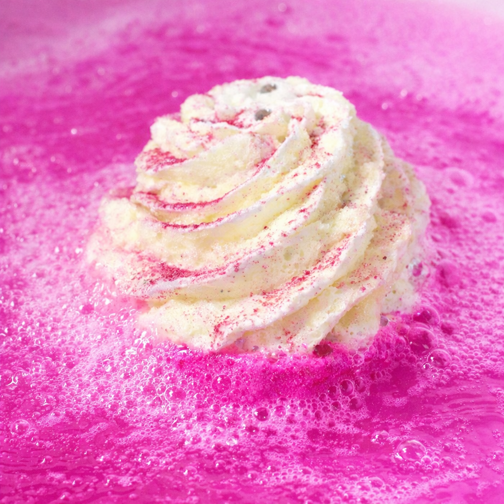 Strawberry Milkshake Cupcake Bath Bomb