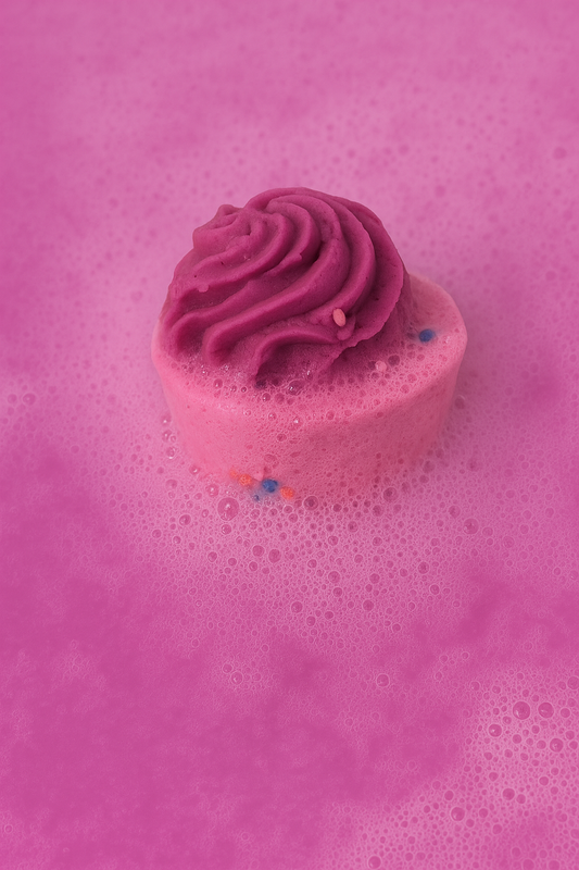 Black Raspberry Cupcake Bath Bomb